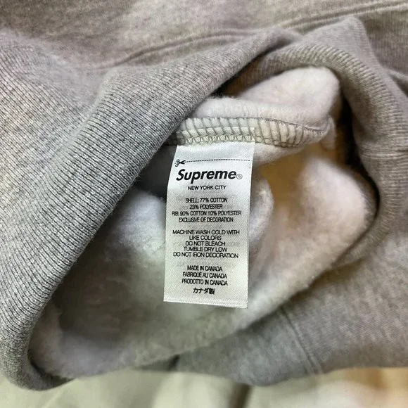 Supreme Box Logo Crewneck Heather Grey FW22 Size MEDIUM
